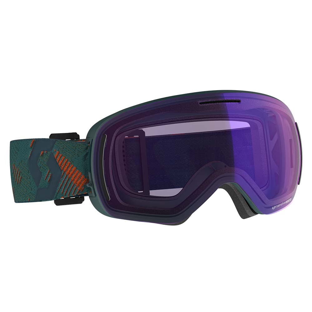 GOGGLE LCG EVO LS SOMBRE GREEN/PUMPKIN ORANGE LIGHT SENSITIVE BLUE CHROME