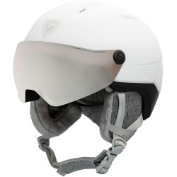 SKI HELMET FIT VISOR IMPACTS W WHITE