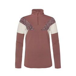 SUETER YINGSA 1/4 ZIP TOP PETAL PINK