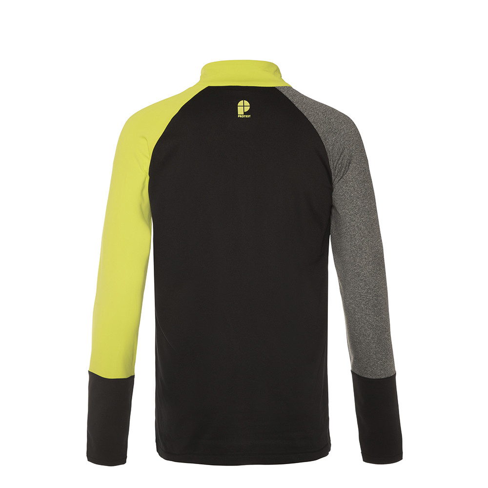 PULL HOLDME 1/4 ZIP TOP LIME ROCK