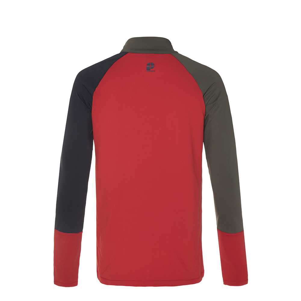 PULL HOLDME 1/4 ZIP TOP MARS RED