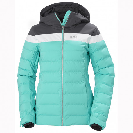 SKI JACKET W IMPERIAL PUFFY TURQUOISE