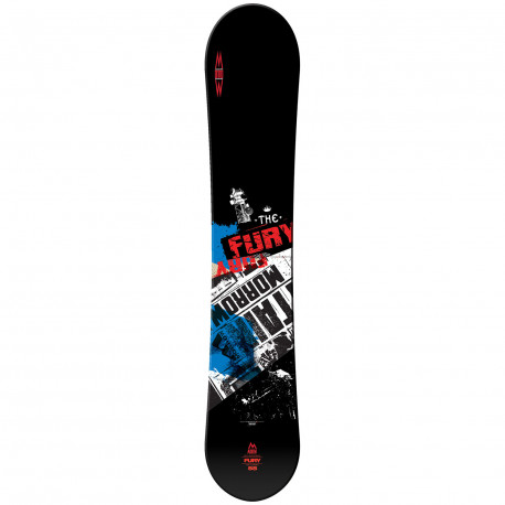 SNOWBOARD FURY + FIXATION AXIOM BLACK BLUE - Taille: L