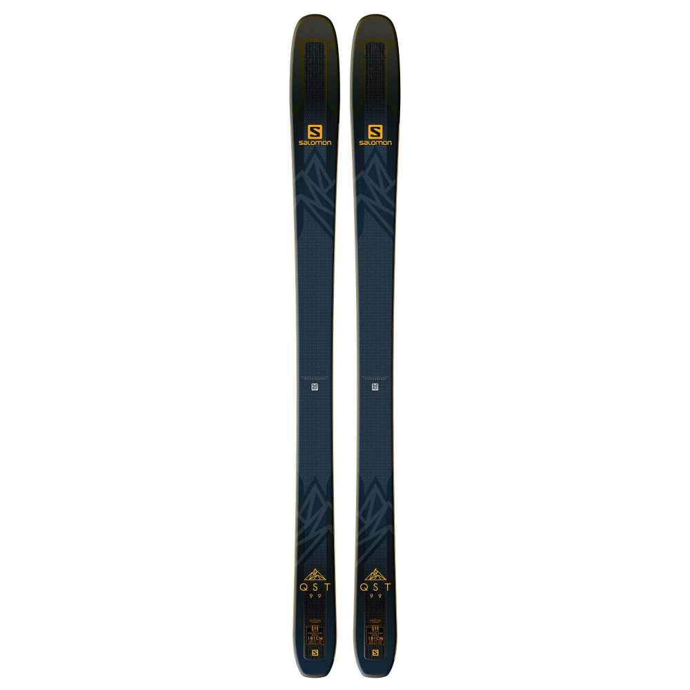 SKI QST 99 + FIXATIONS SPX 12 DUAL B120 CONCRETE/YELLOW