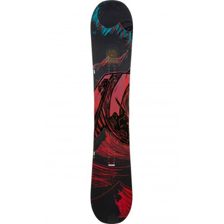 SNOWBOARD ANGUS + FIXATIONS ROSSIGNOL COBRA BLACK - Taille: M/L