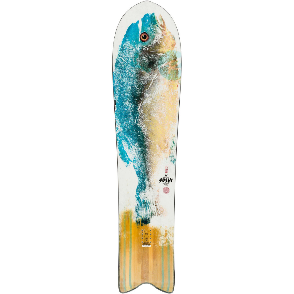 SNOWBOARD XV SUSHI LF + FIXATIONS ROSSIGNOL CUDA - Taille: M/L