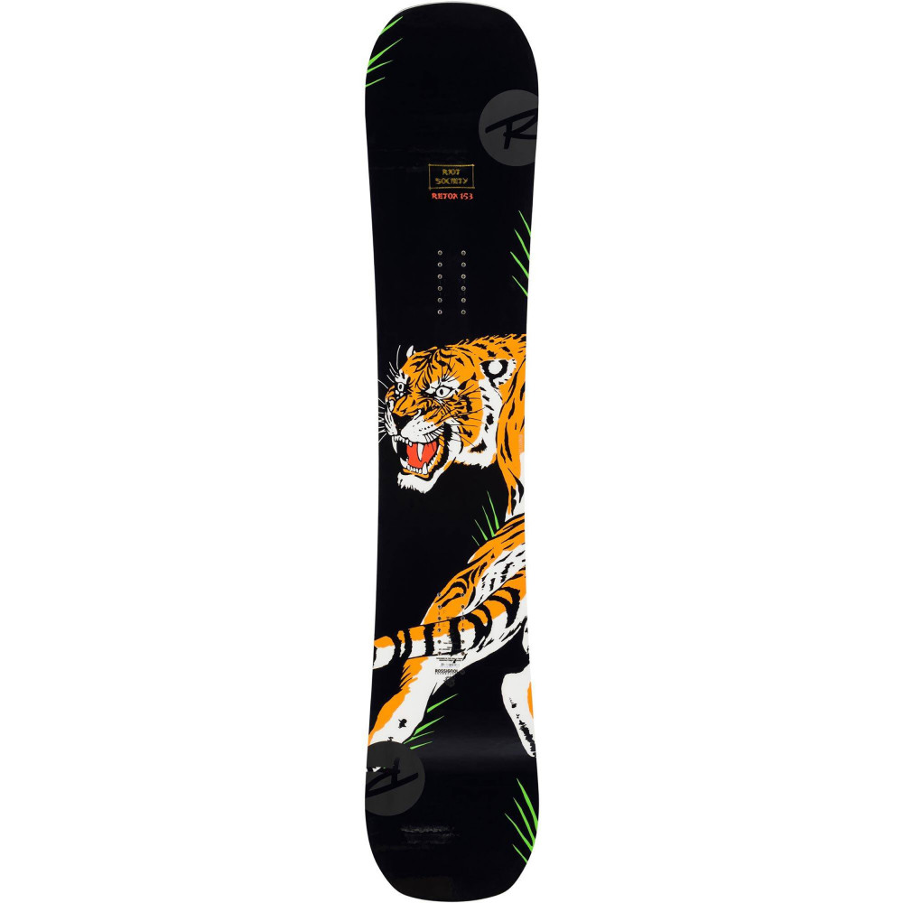 SNOWBOARD RETOX + FIXATIONS ROSSIGNOL COBRA BLACK  - Taille: M/L