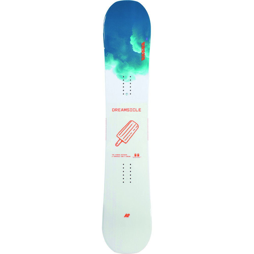 SNOWBOARD DREAMSICLE + FIXATIONS K2 CASSETTE WHITE - Taille: M (36-40)
