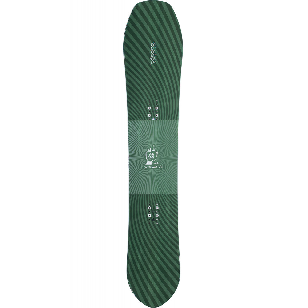SNOWBOARD OVERBOARD + FIXATIONS K2 LINE UP BLACK  - Taille: L (40.5-46)