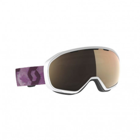 MASQUE DE SKI FIX LS WHITE/LIGHT SENSITIVE BRONZE CHROME WHITE/CASSIS PINK