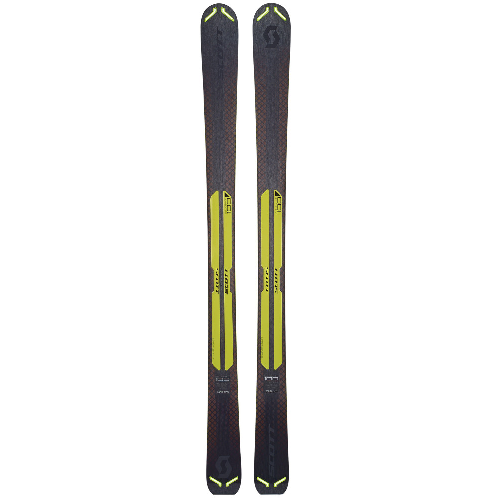 SKI SLIGHT 100 + FIXATIONS LOOK SPX 12 DUAL WTR B100 BLACK/WHITE 