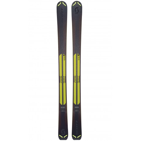 SKI SLIGHT 100 + FIXATIONS ROSSIGNOL SPX 12 DUAL WTR B120 BLACK/YELLOW