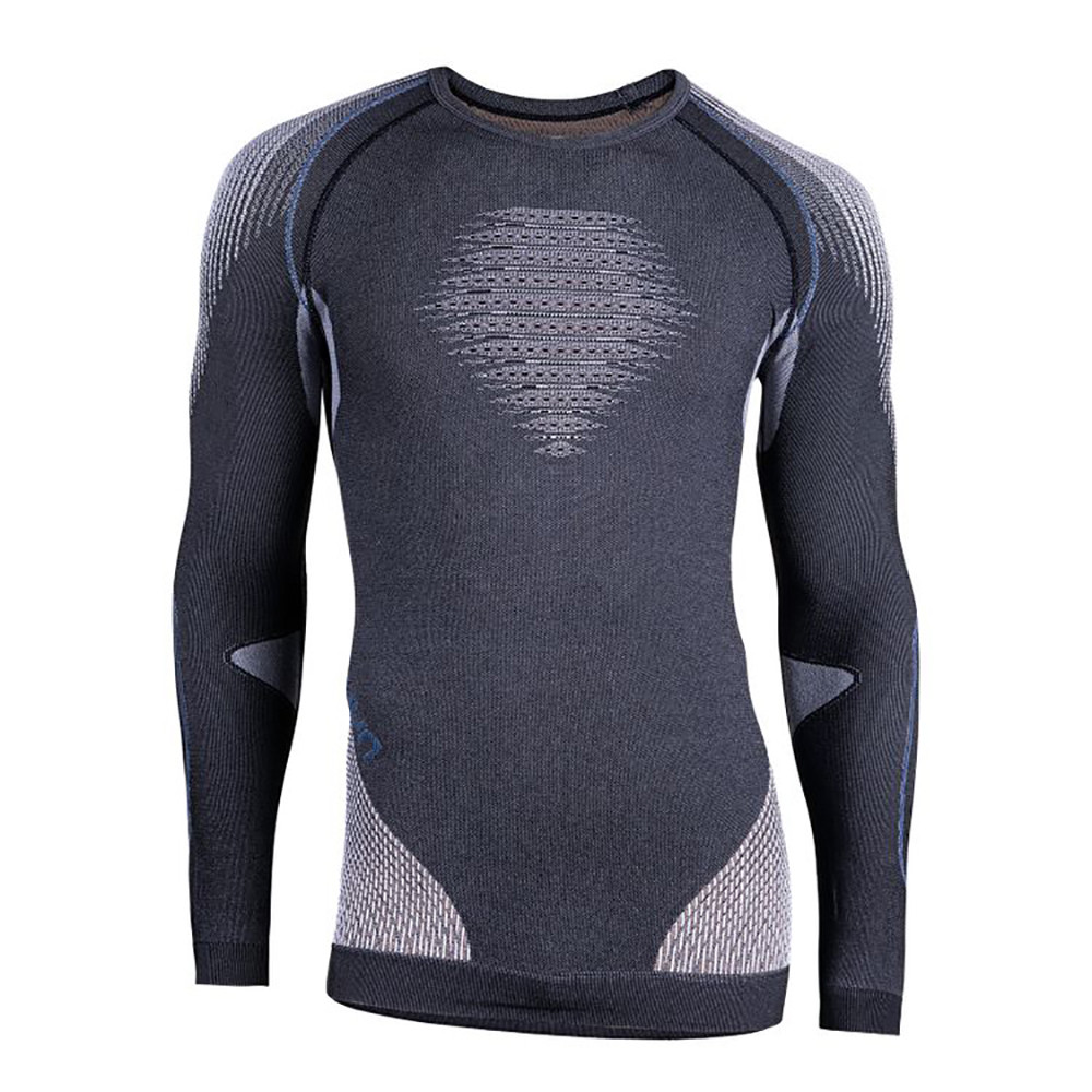 SWEATER EVOLUTYON UW SHIRT LONG SLEEVE MELANGE ANTHRACITE MELANGE/NUDE/AVIO