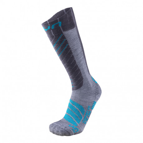 CALZE DA SCI LADY SKI COMFORT FIT SOCKS GREY/TURQUOISE