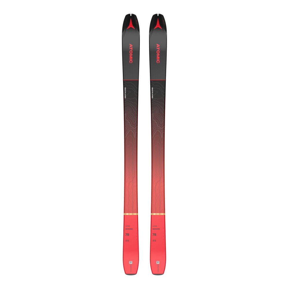 SKI BACKLAND 78 BLACK/RED