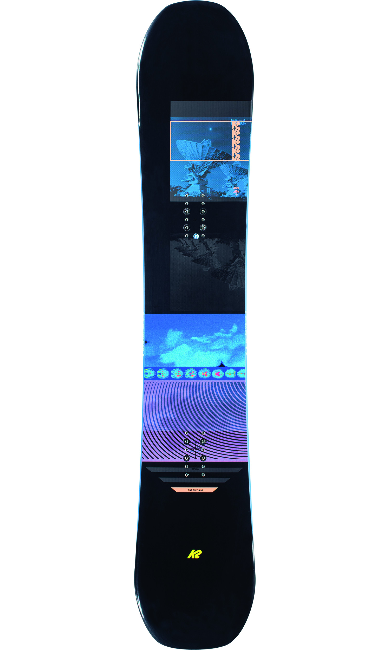 K2 SNOWBOARD BROADCAST + FIXATIONS K2 FORMULA BLACK Taille L (40.5