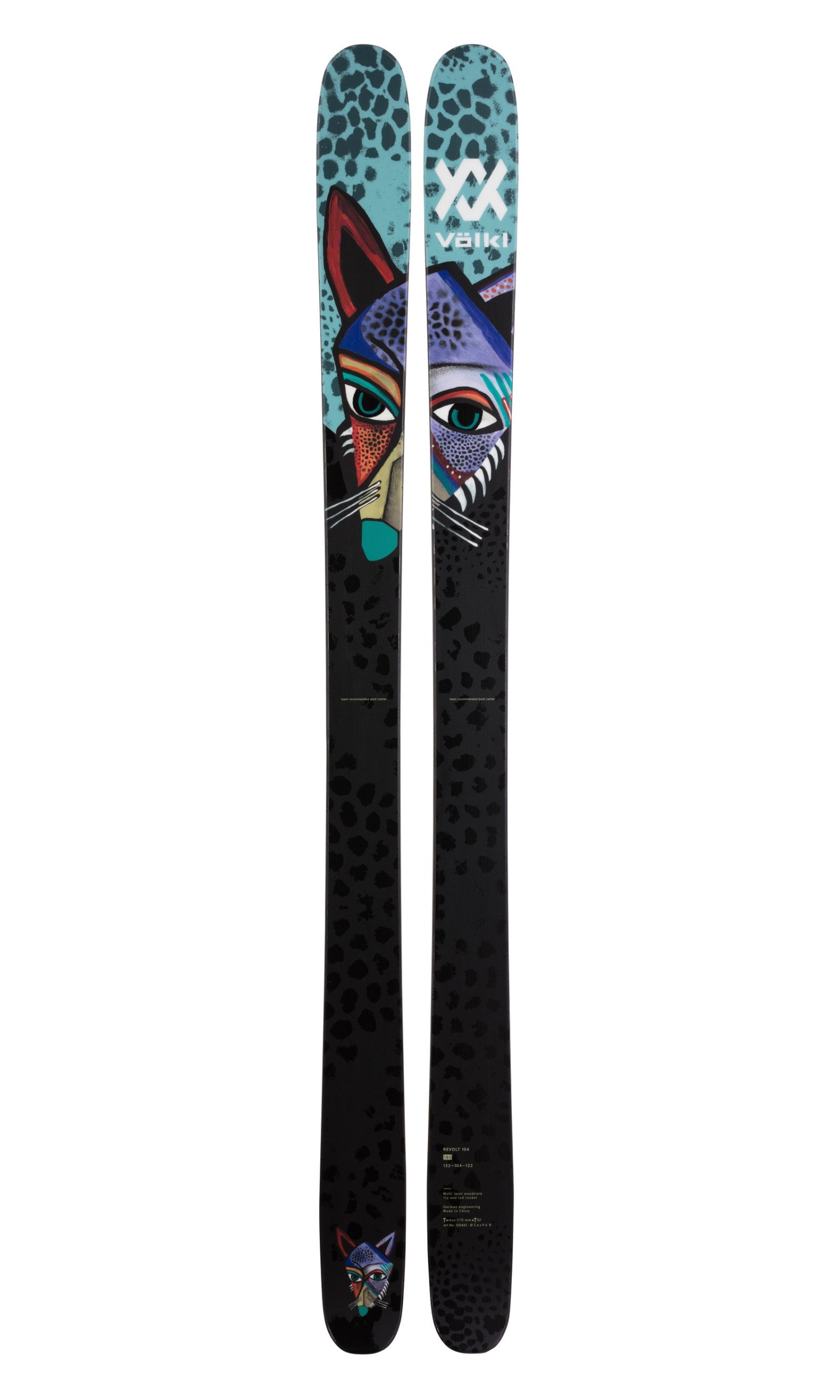 VOLKL SKI REVOLT 104 + BINDUNGEN MARKER GRIFFON 13 ID BLACK - Easy