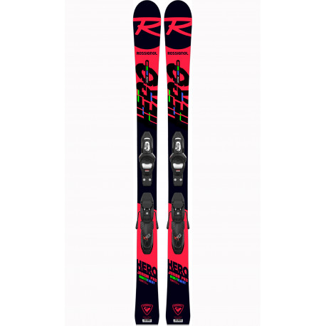 SKI HERO JR MULTI-EVENT + BINDINGS KID 4 GW B76 BLACK