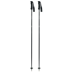 SKI POLES CARBON PURE BLACK