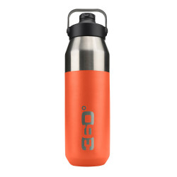 WIDE MOUTH INSULATED BOTTLE INS. SIPPER CAP 1L PUMPKIN