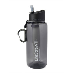 BOTTIGLIA FILTRANTE LIFESTRAW GO 1L TRITAN RENEW DARK GREY