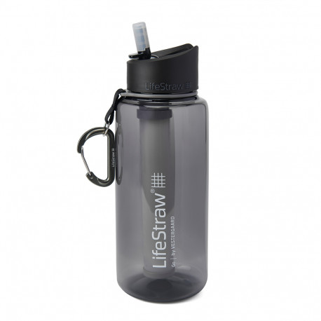 FILTERING BOTTLE LIFESTRAW GO 1L TRITAN RENEW DARK GREY