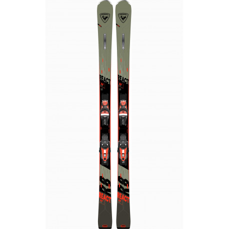 SKI REACT 8 C.A.M. + BINDINGS NX 12 K GW B80 BLK HOT RED