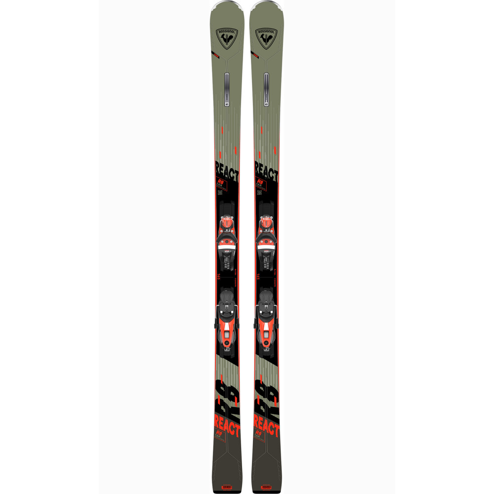 SKI REACT 8 C.A.M. + BINDINGS NX 12 K GW B80 BLK HOT RED