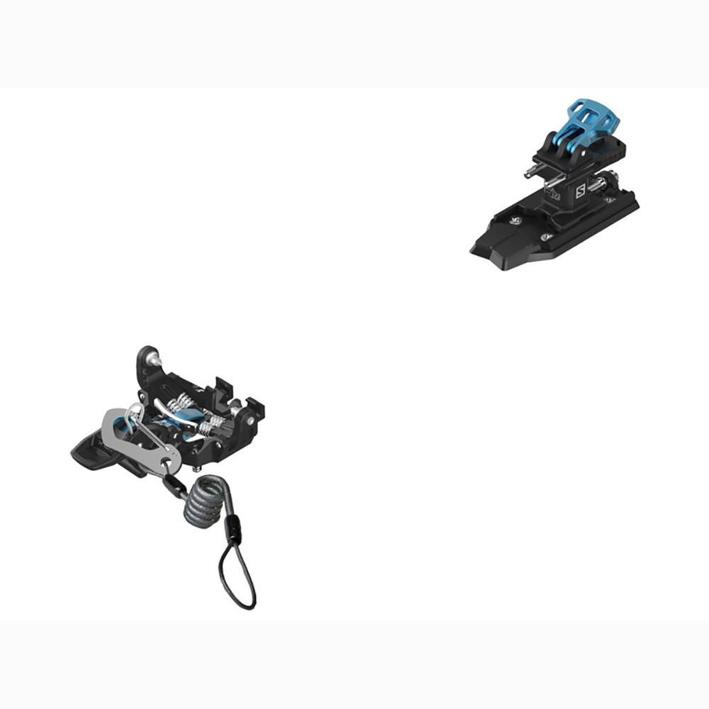 SKI TOURING BINDINGS MTN PURE BLACK/BLUE W LEASH