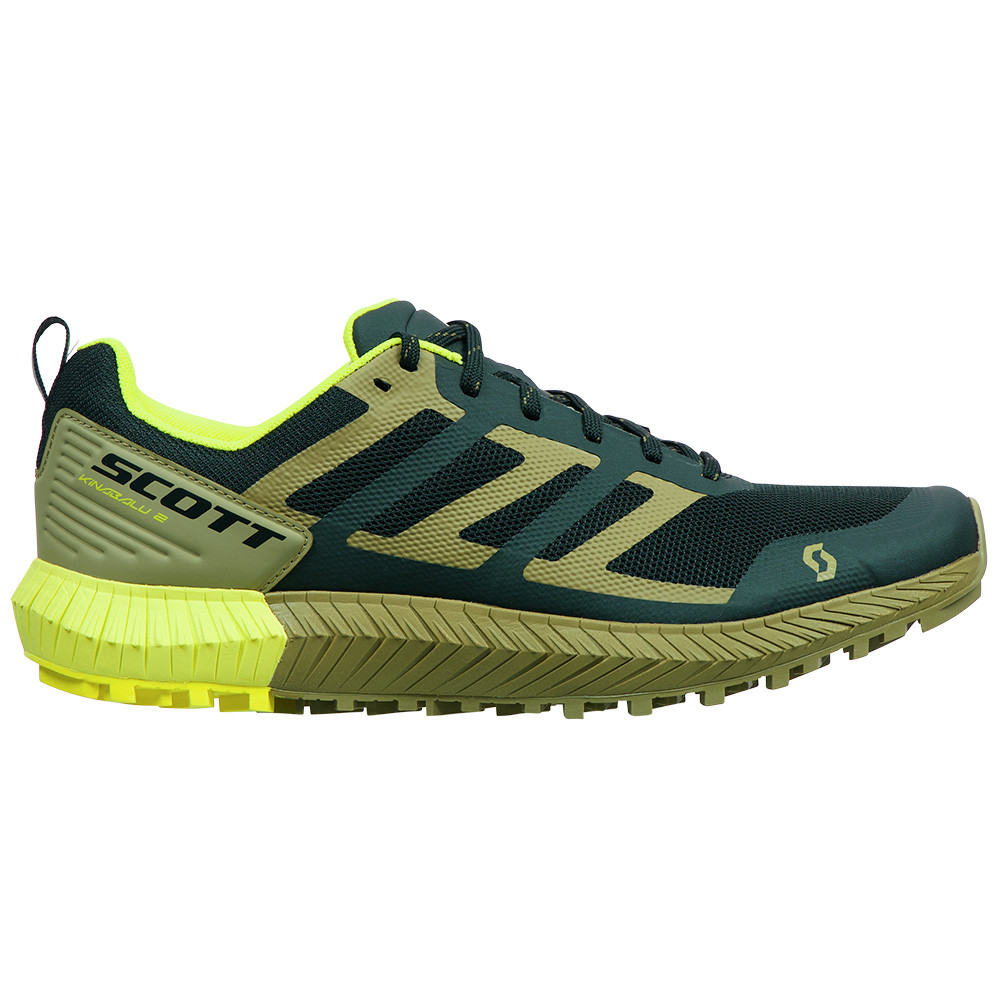 TRAIL SHOES KINABALU 2 MUD GREEN/YELLOW