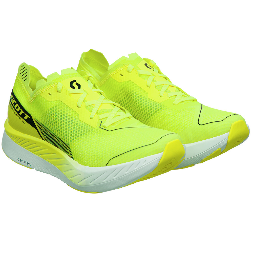 SCARPE DA CORSA SPEED CARBON RC YELLOW/WHITE