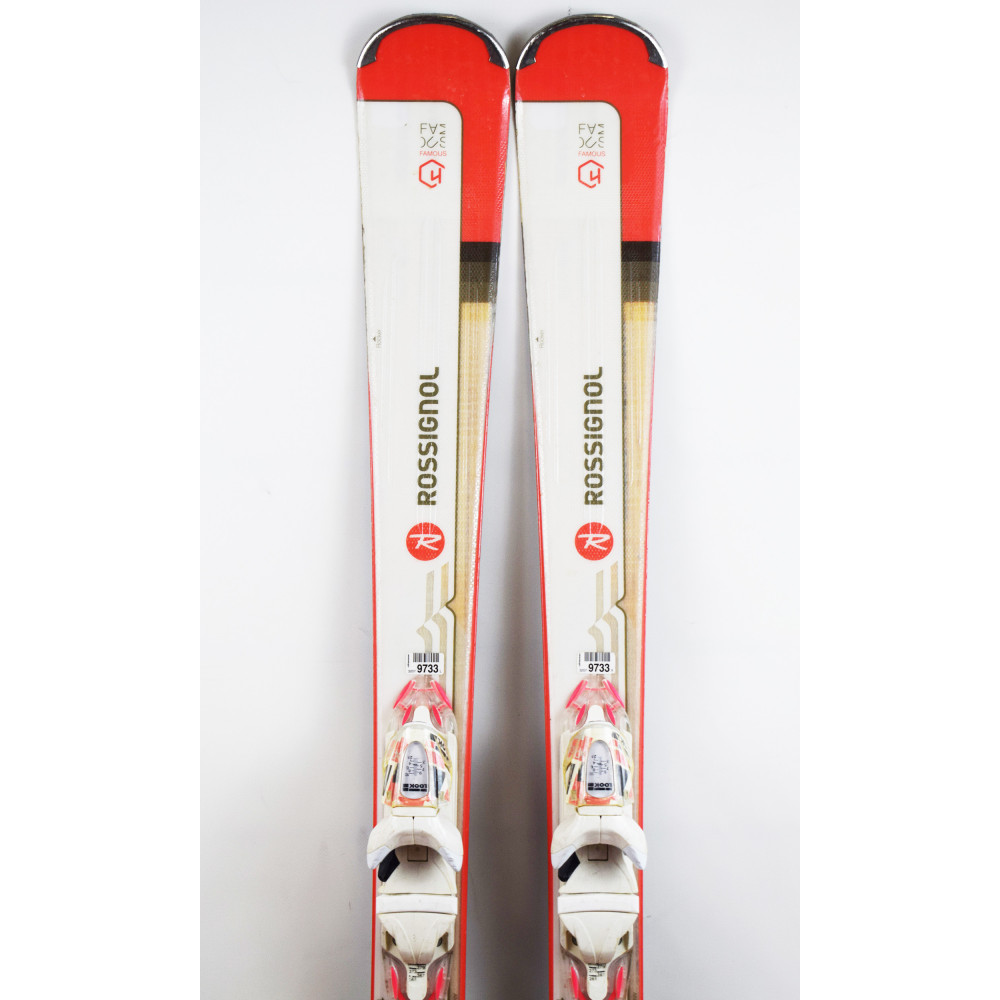 SKI FAMOUS 4 + BINDINGS XPRESS W 10 B83 WHITE/CORAIL