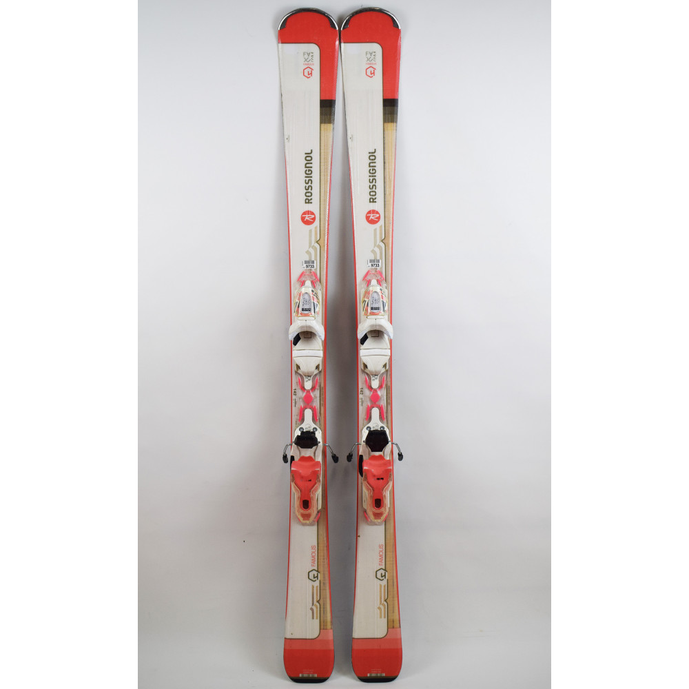 SKI FAMOUS 4 + BINDINGS XPRESS W 10 B83 WHITE/CORAIL