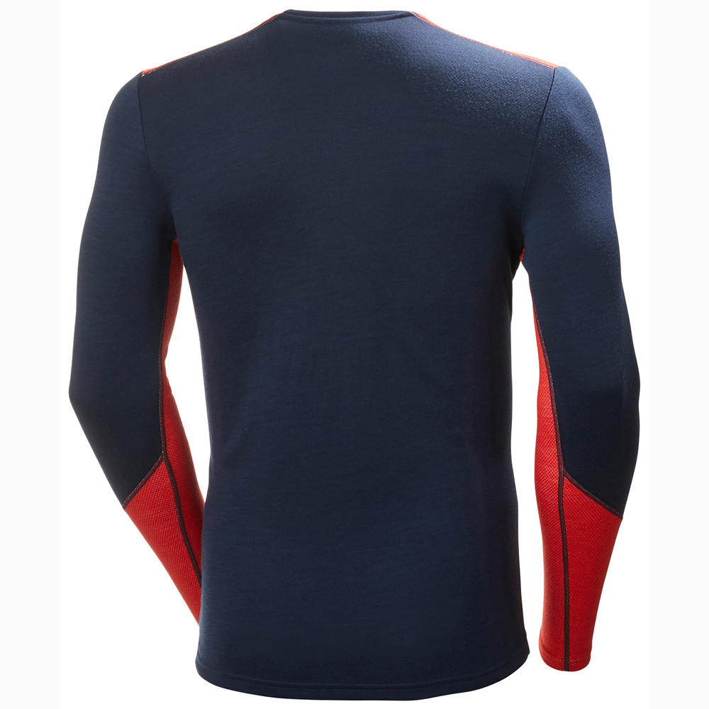 PULL LIFA MERINO MIDWEIGHT CREW NAVY