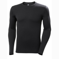 PULL LIFA MERINO MIDWEIGHT CREW BLACK