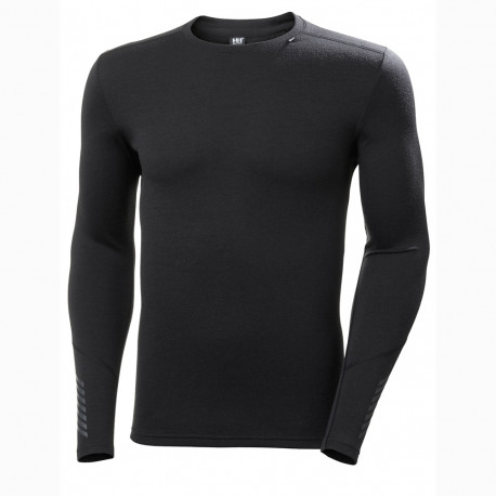 PULL LIFA MERINO MIDWEIGHT CREW BLACK