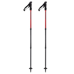 BATONS DE SKI TIBET 3 PARTS CLASSIC CONE RED