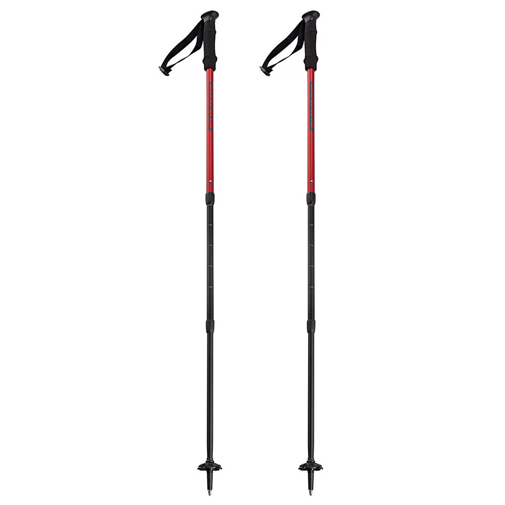 SKI POLES TIBET 3 PARTS CLASSIC CONE RED