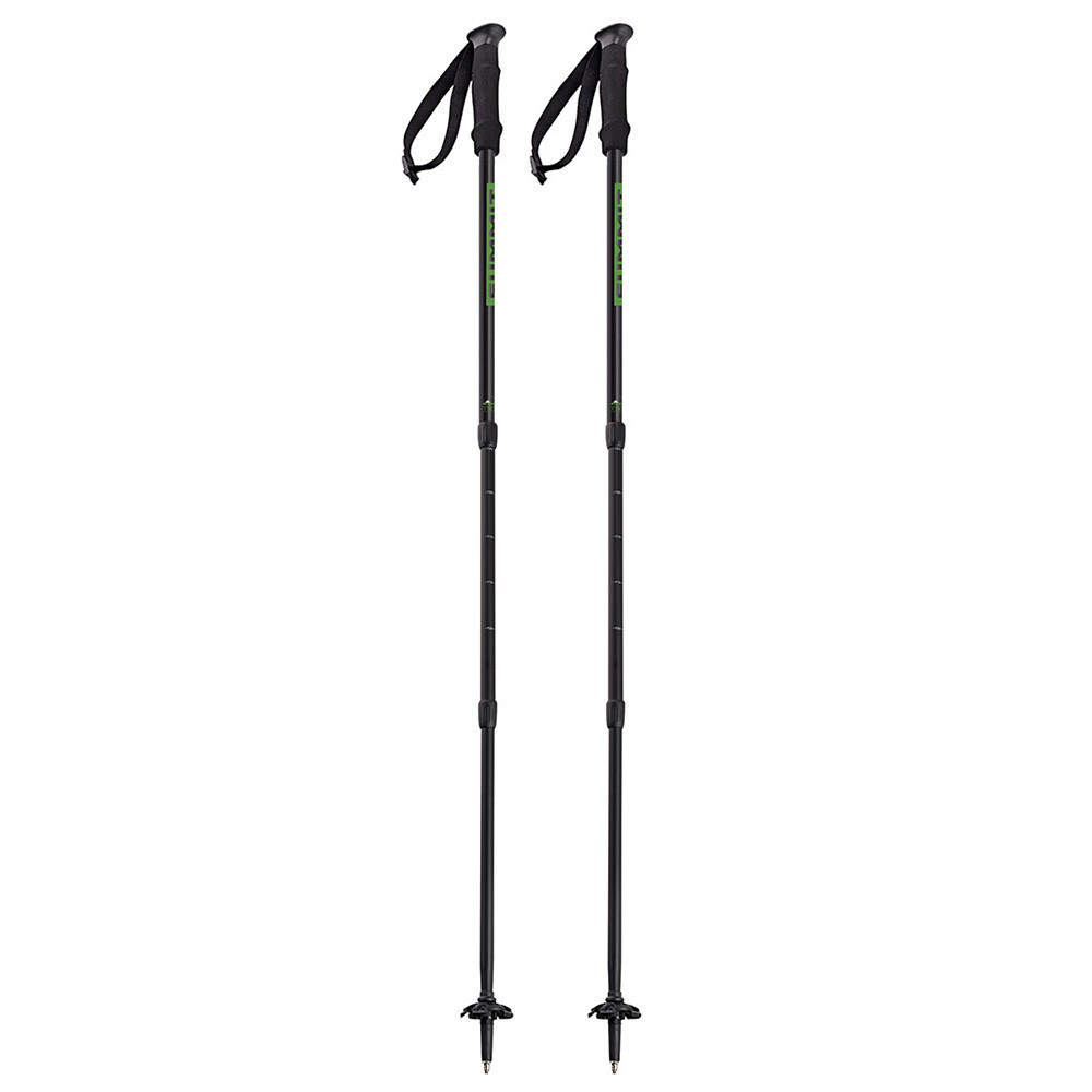 SKI POLES TIBET 3 PARTS CLASSIC CONE BLACK GREEN