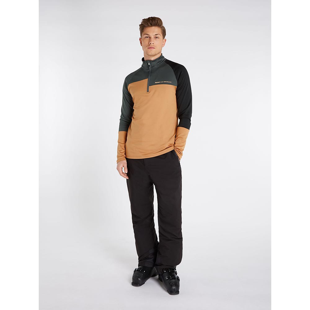 TIARE PRTHOLDME 1/4 ZIP TOP FUDGECAMEL