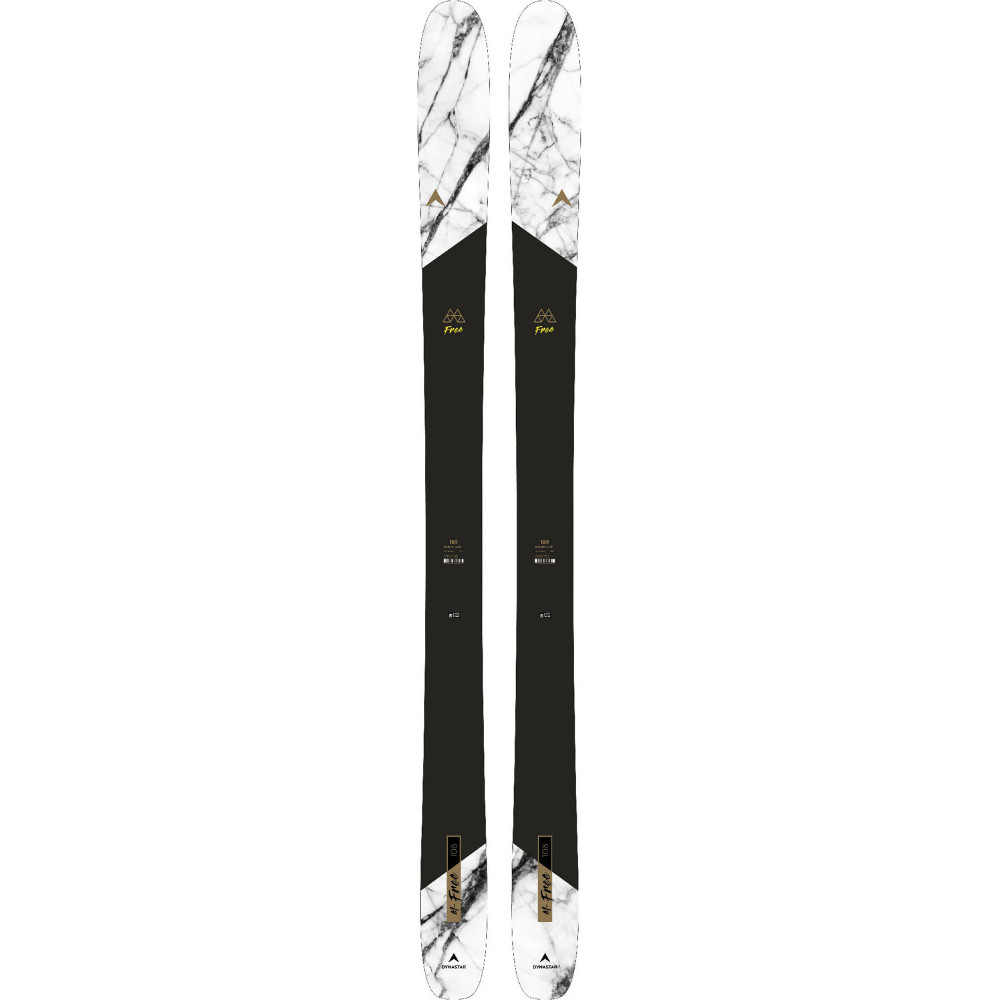 Skis Dynastar M Free 108 Avec Fixations - Occasion - Pour Homme - Freestyle/Freeride - Longueur >170 Cm - Noir