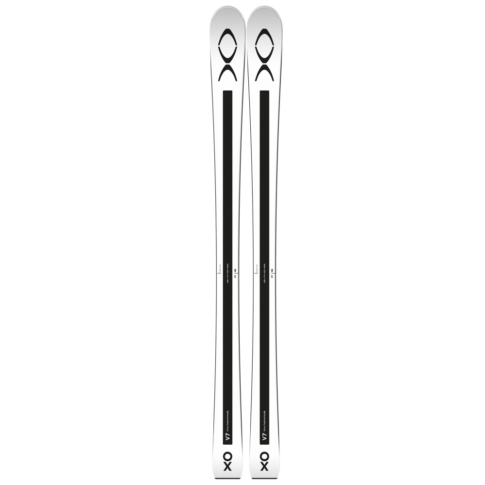 SKI XO V7 L WHITE BLACK