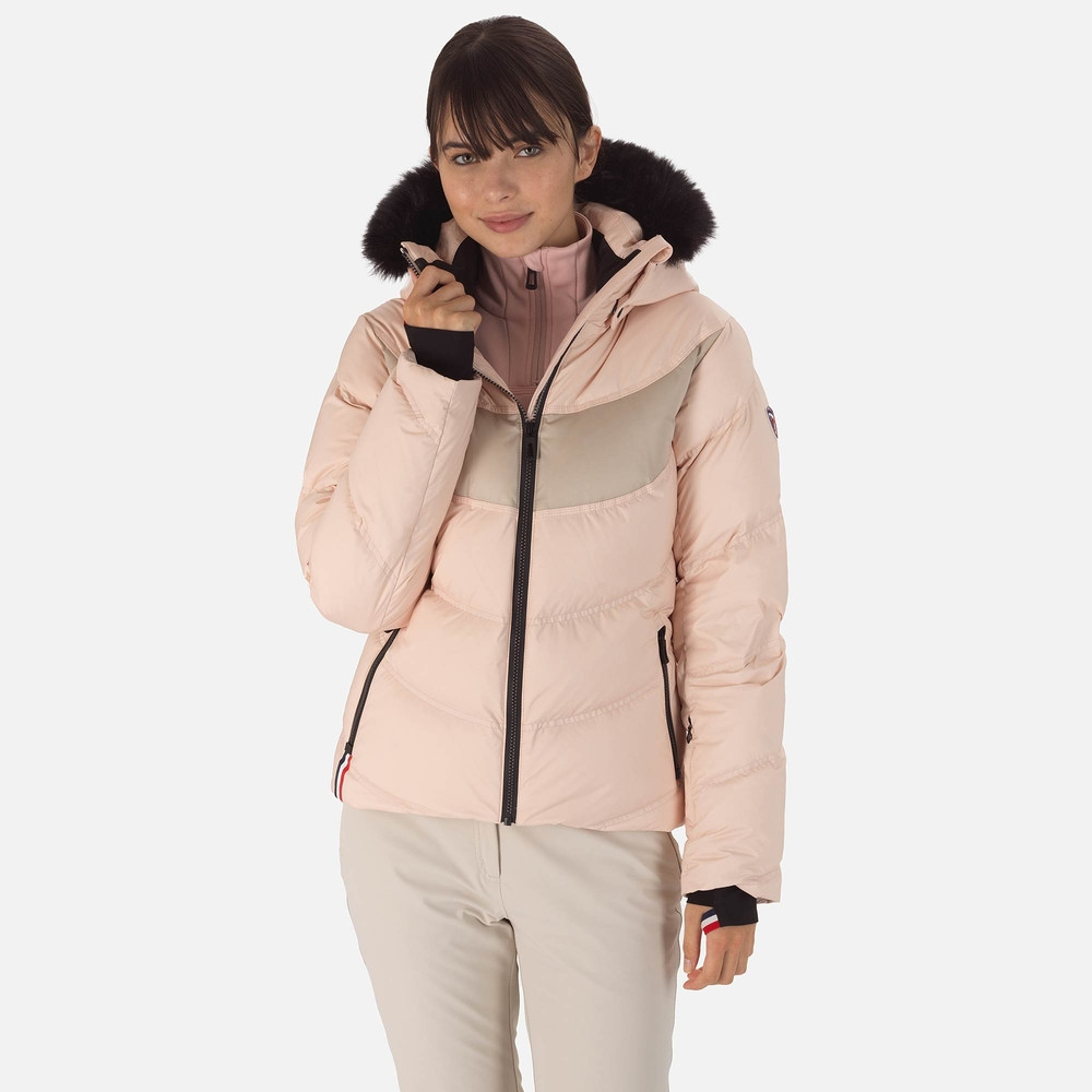 CHAQUETA DE ESQUI W SIGNATURE DOWN JKT POWDER PINK