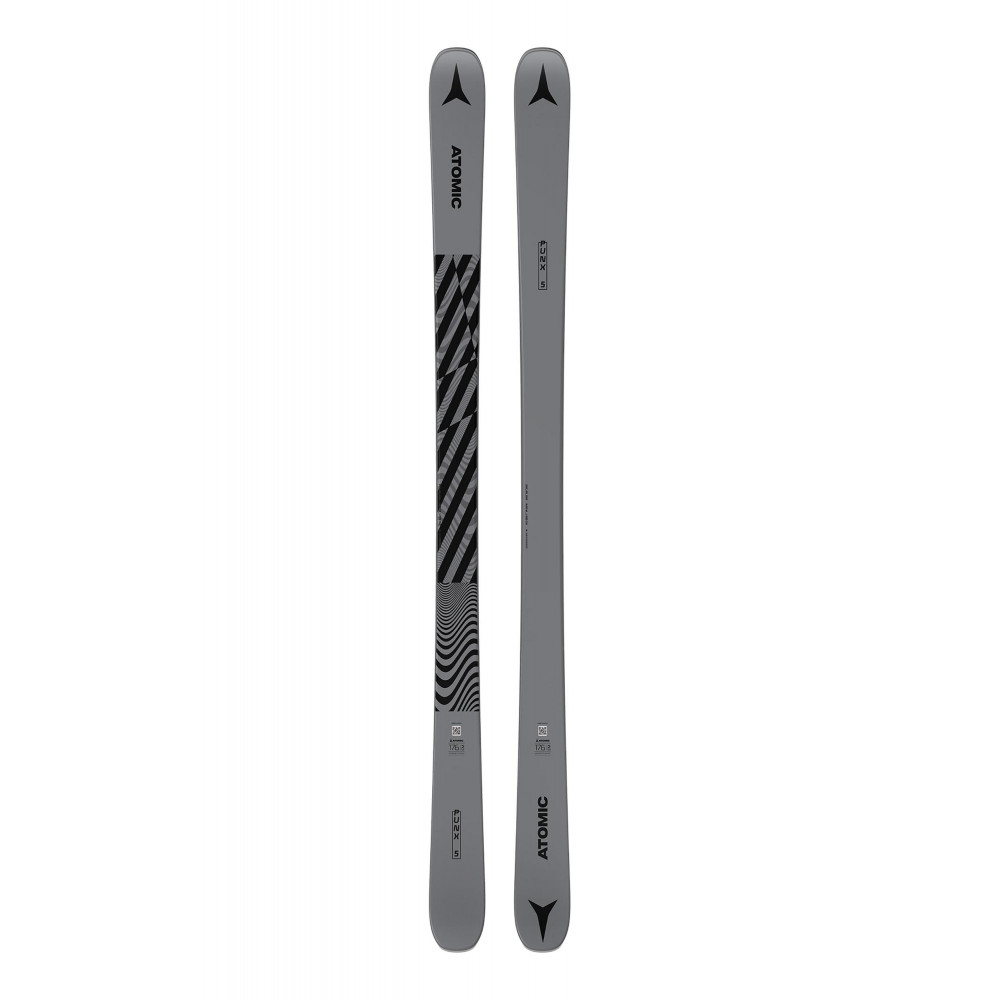 SKI PUNX FIVE GREY + FIXATIONS ROSSIGNOL SPX 12 GW B100 BLACK