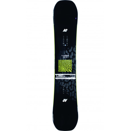 SNOWBOARD LIME LITE + FIXATIONS K2 CASSETTE CHARCOAL  - Taille: M (36-40)