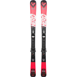 SKI HERO JR 100-140 + FIXATIONS KID 4 GW B76 BLACK