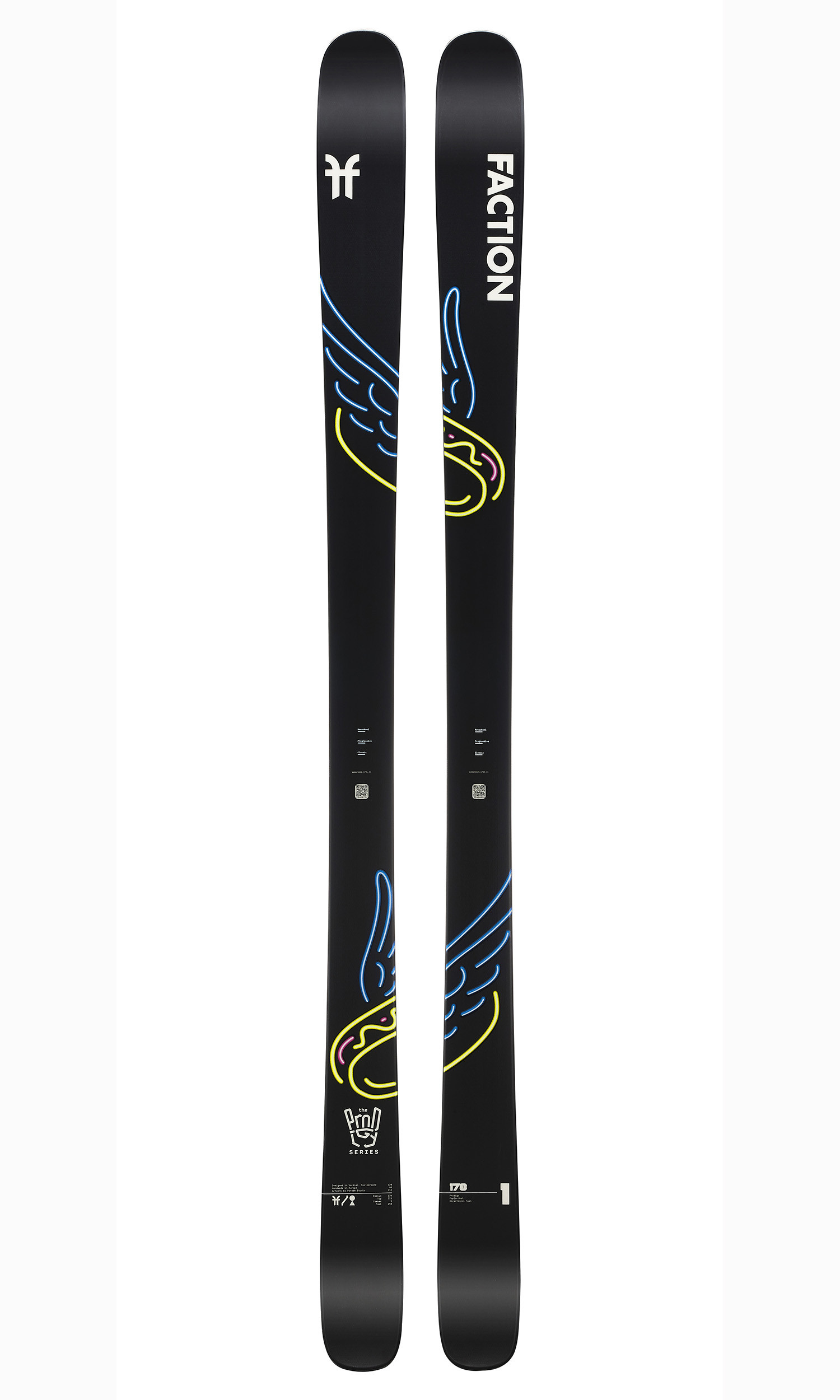 FACTION SKI PRODIGY 2 + BINDINGS MARKER SQUIRE 11 ID 100MM BLACK