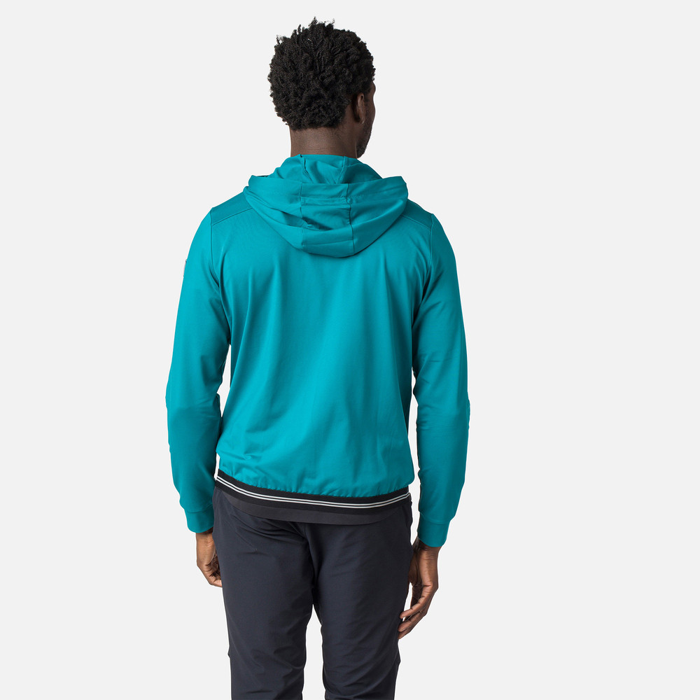 MEN'S ECO FULL-ZIP HOODIE DARK EMERALD