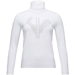 PULLOVER W CLASSIC ROLL NECK WHITE