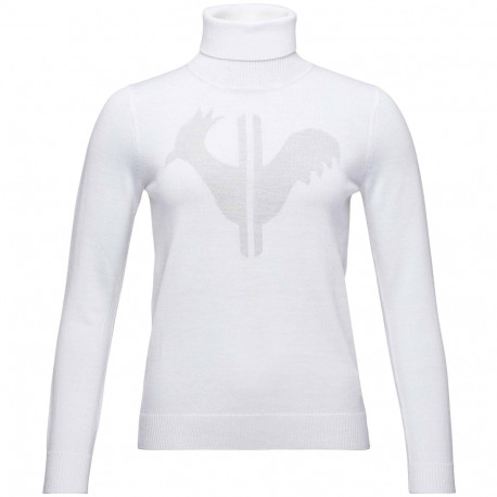 PULL W CLASSIC ROLL NECK WHITE